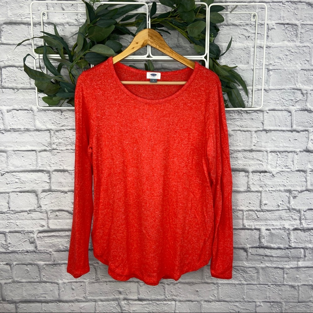 SALE **5 for $25** Old Navy Red Orange Long Drop Sleeve Sweater Top